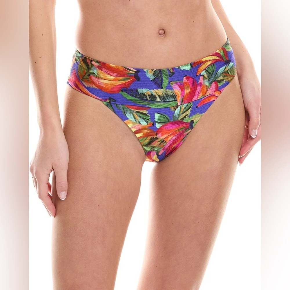 ‼️RARE‼️🎸FARM RIO🎸🔥NWT🔥RAMANAMIX CUP BIKINI BOTTOM 💙Matching Top in closet💙—S